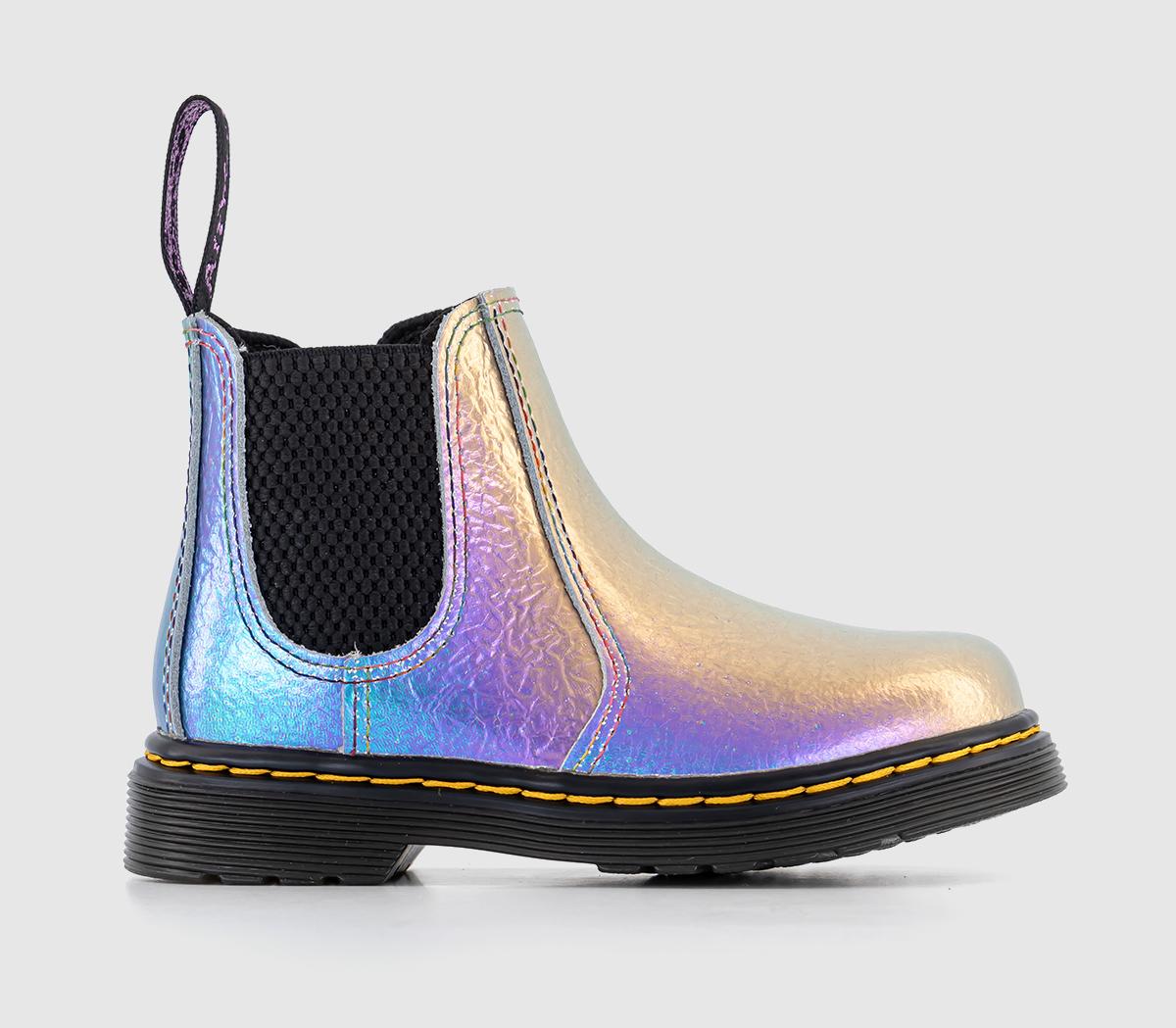 Dr. Martens2976 Toddler BootsMultirainbow Crinkle