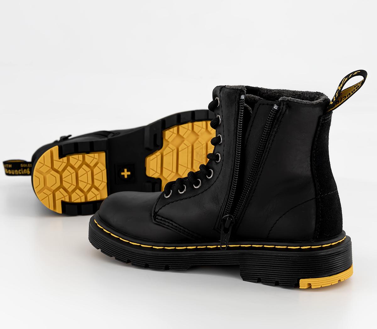 Dr. Martens 1460 DS ブラック/イエロー UK4