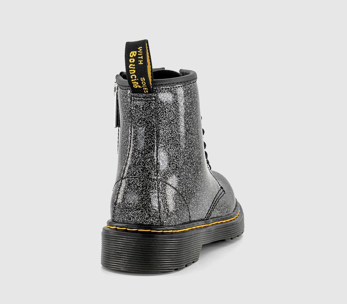 Dr. Martens1460 Junior BootsBlack Silver Glitter