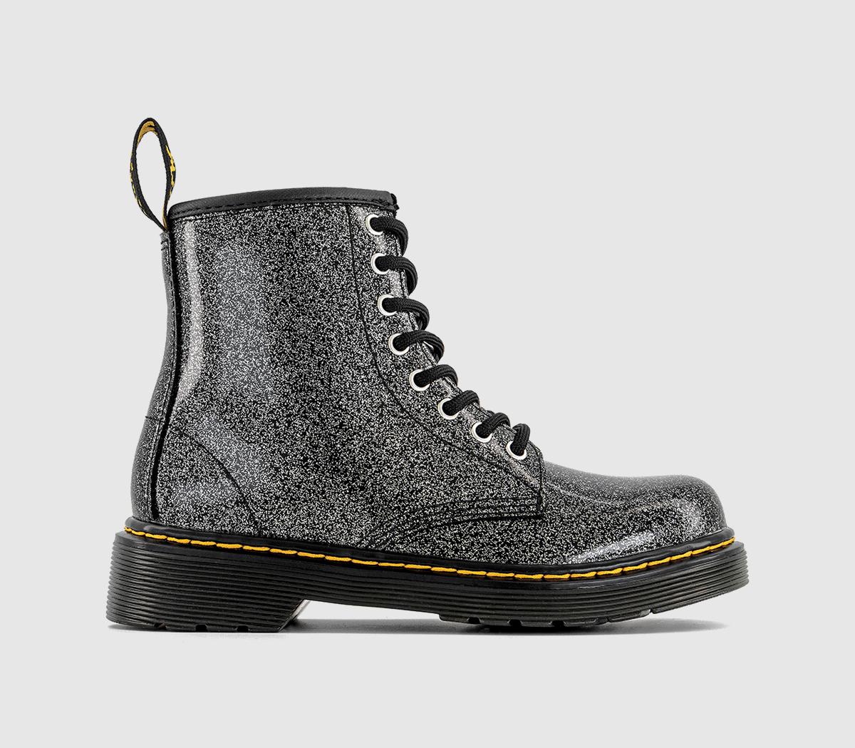 Dr. Martens 1460 Junior School Shoe Boots Silver Glitter Black in Kids  Size 12 , Office Shoes