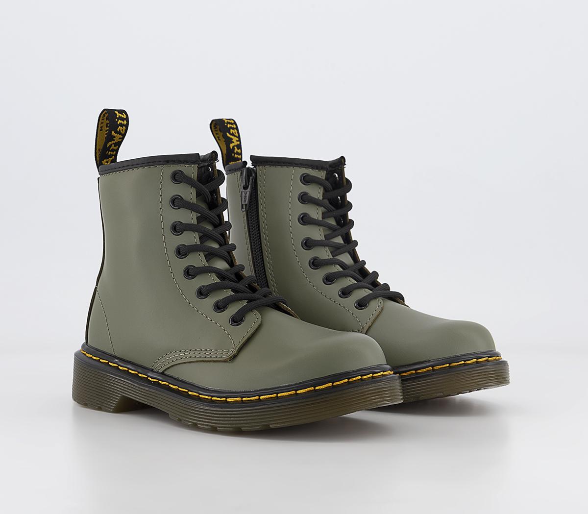 Dr. Martens 1460 Junior Boots Khaki Green Romario - Unisex