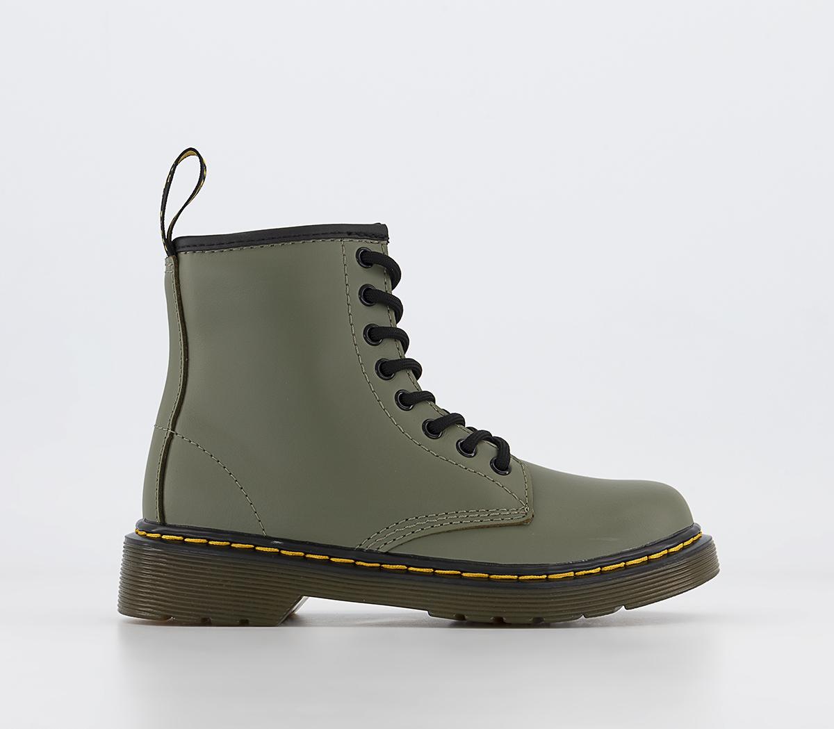 Dr. Martens 1460 Junior Boots Khaki Green Romario Unisex