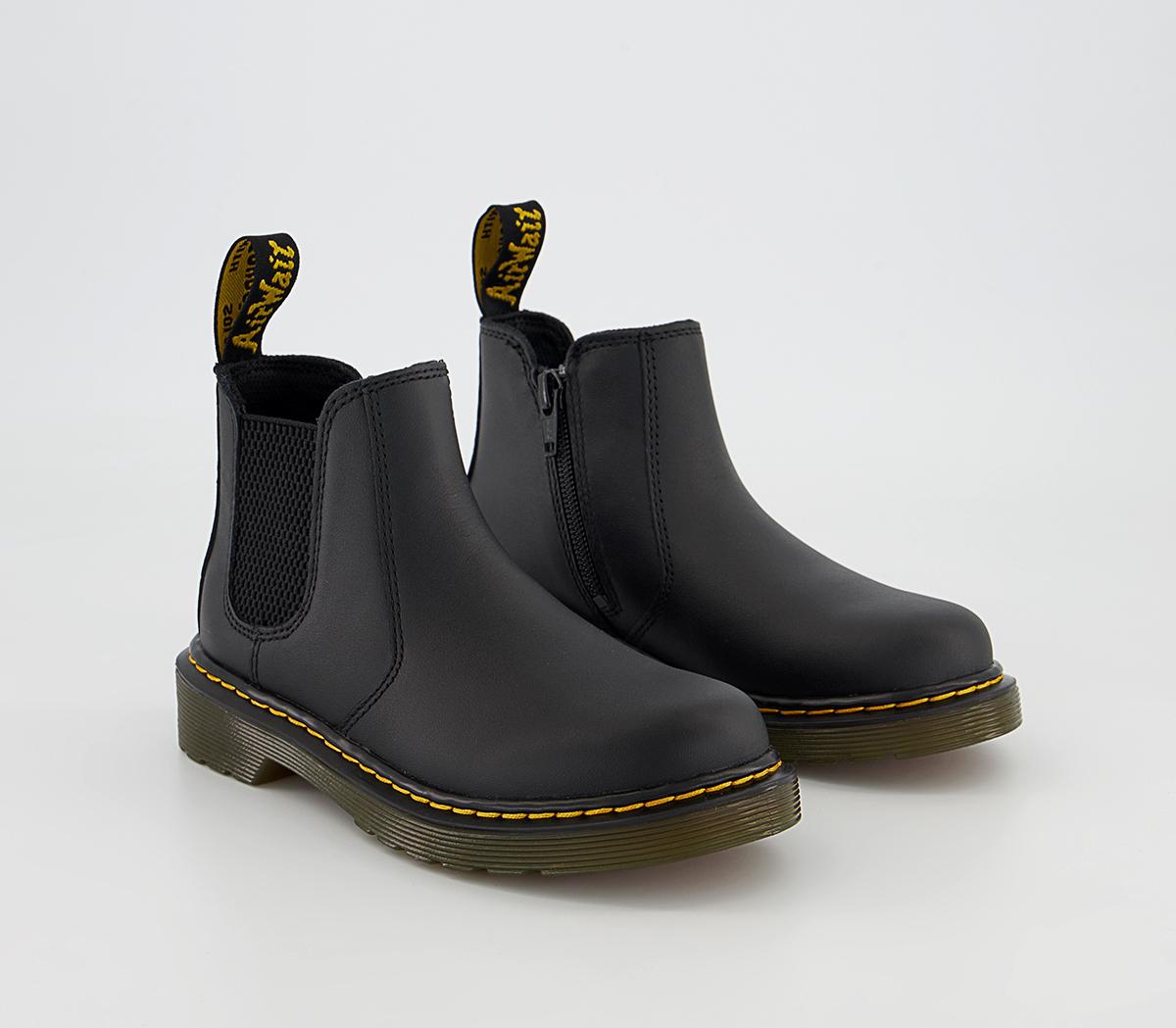 Dr. Martens 2976 Junior Chelsea Boots Black, 10 Youth