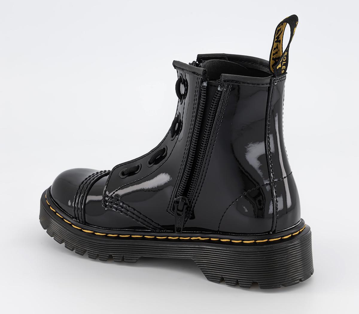 Dr. Martens Sinclair Bex Junior Boots Black Patent - Kids