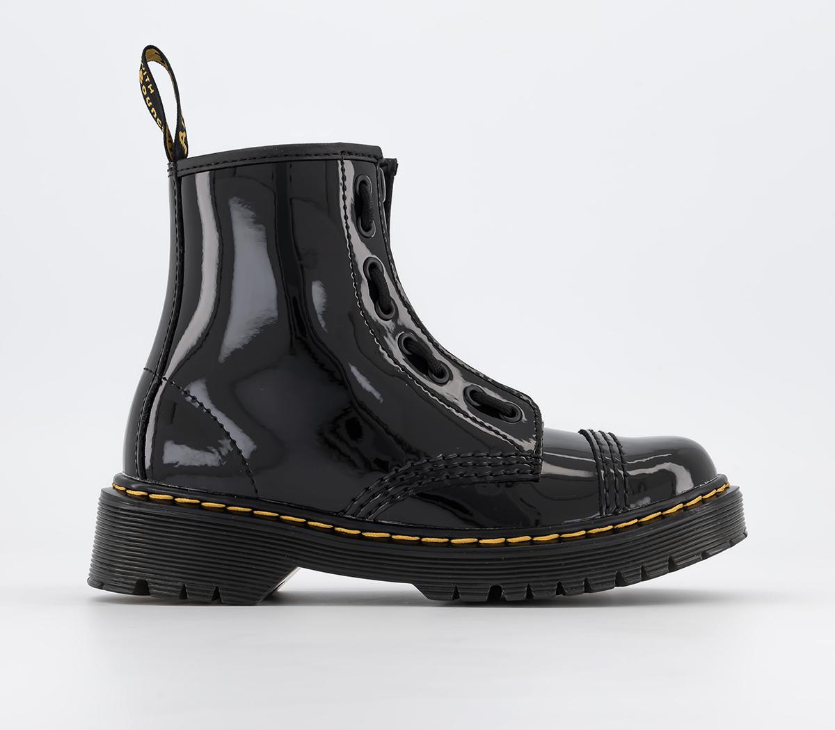 Dr. Martens Sinclair Bex Junior Boots Black Patent - Kids