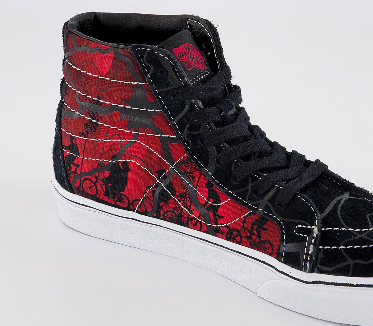 Vans Ua Sk8-hi Reissue Trainers Black Red - Unisex Sports