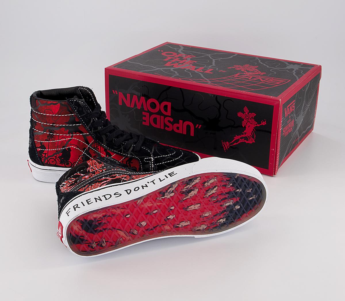Vans Ua Sk8-hi Reissue Trainers Black Red - Unisex Sports