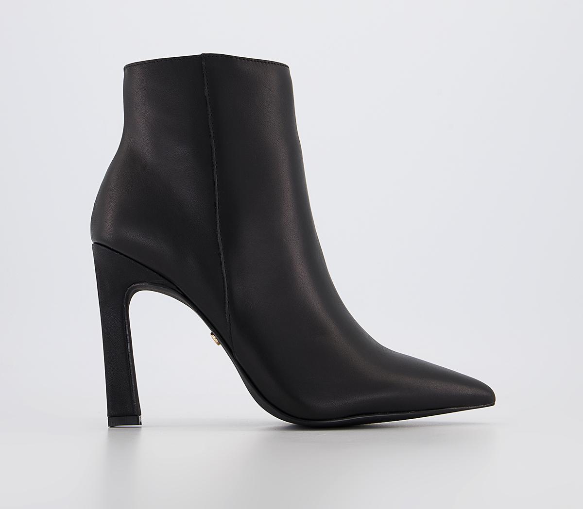 OFFICEAria Classic Point Ankle BootsBlack Leather