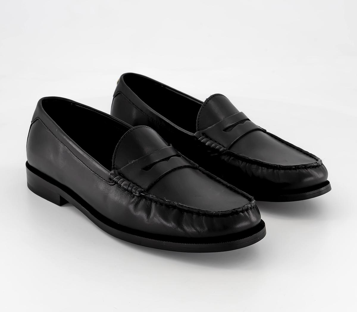 Walk London Riva Penny Loafers Black - Men’s Smart Shoes