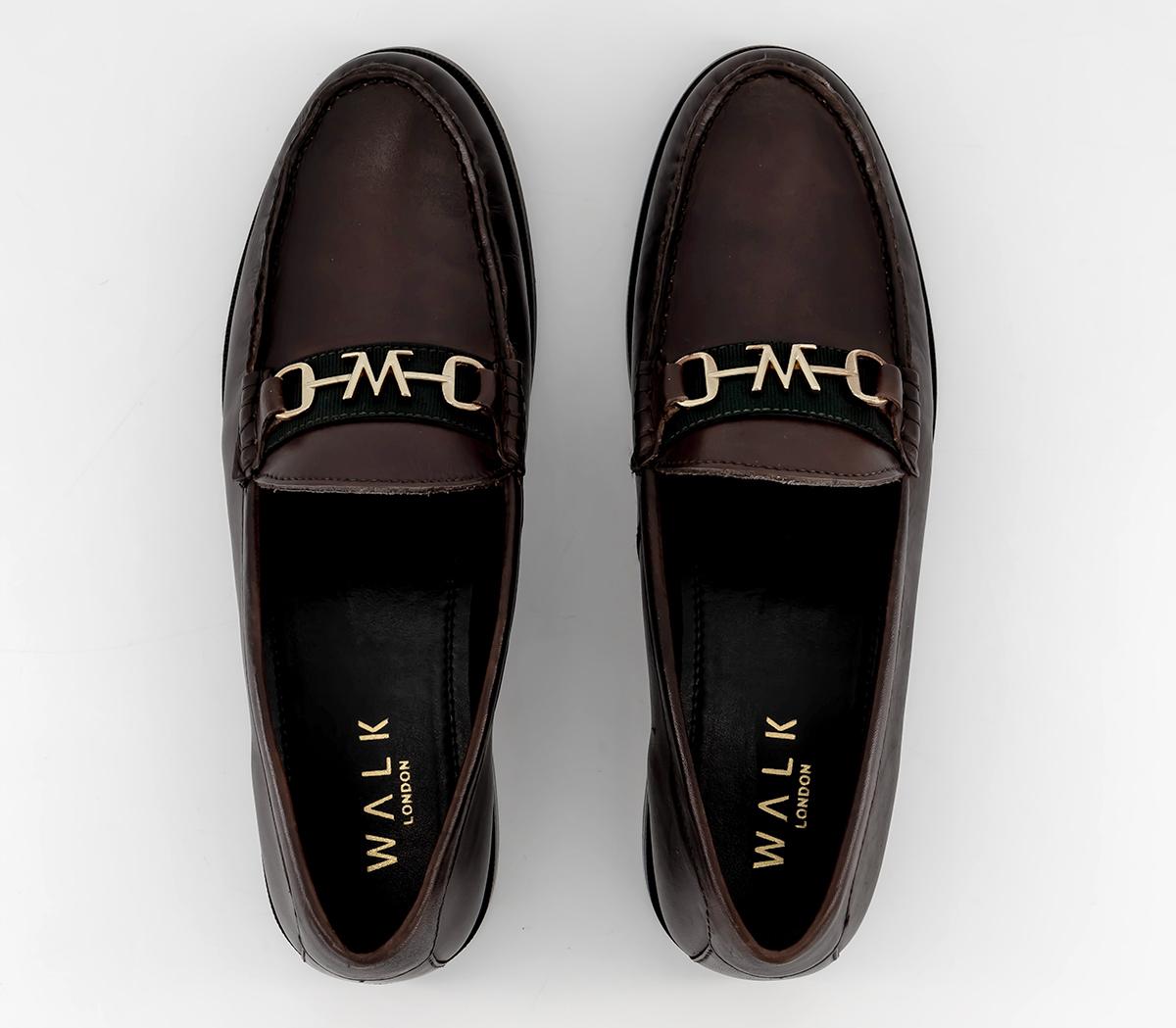 Walk LondonRiva Trim Loafers Brown