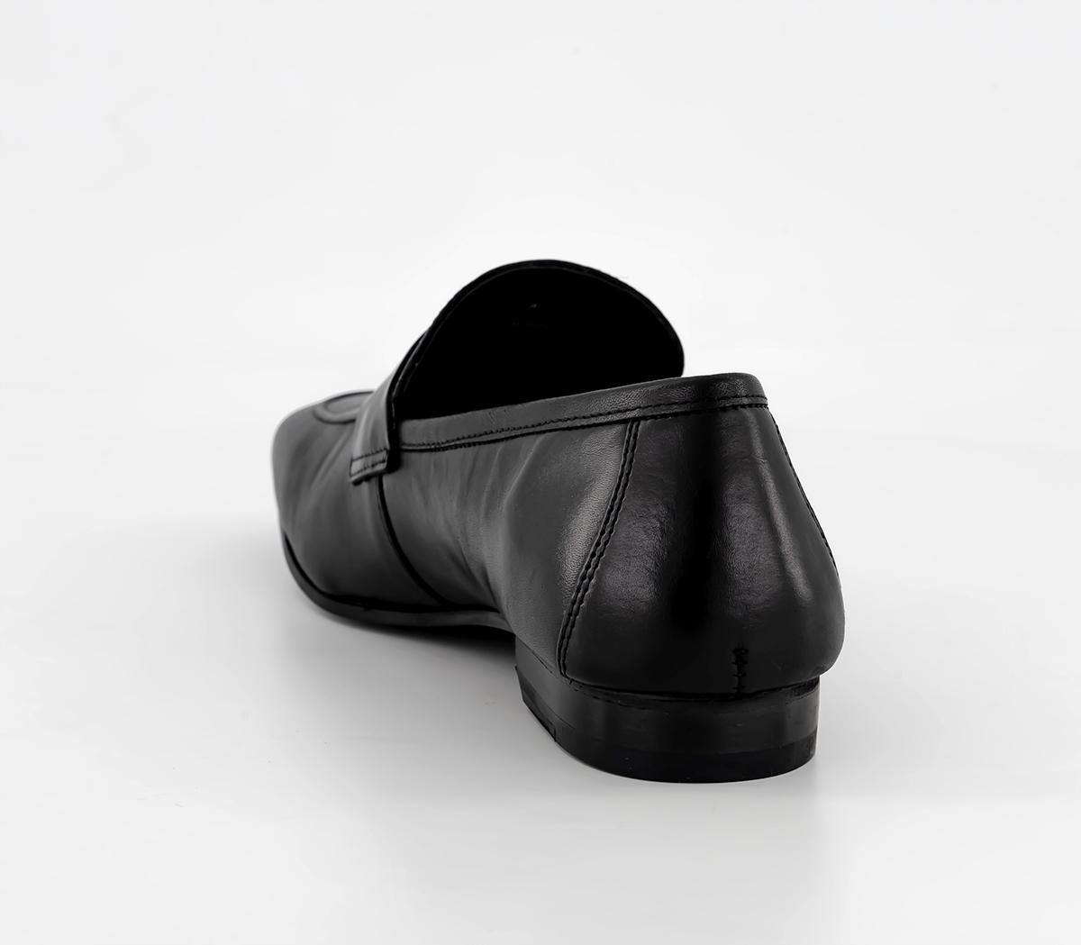 Walk London Capri Penny Loafers Walk London Capri Penny Loafers Black