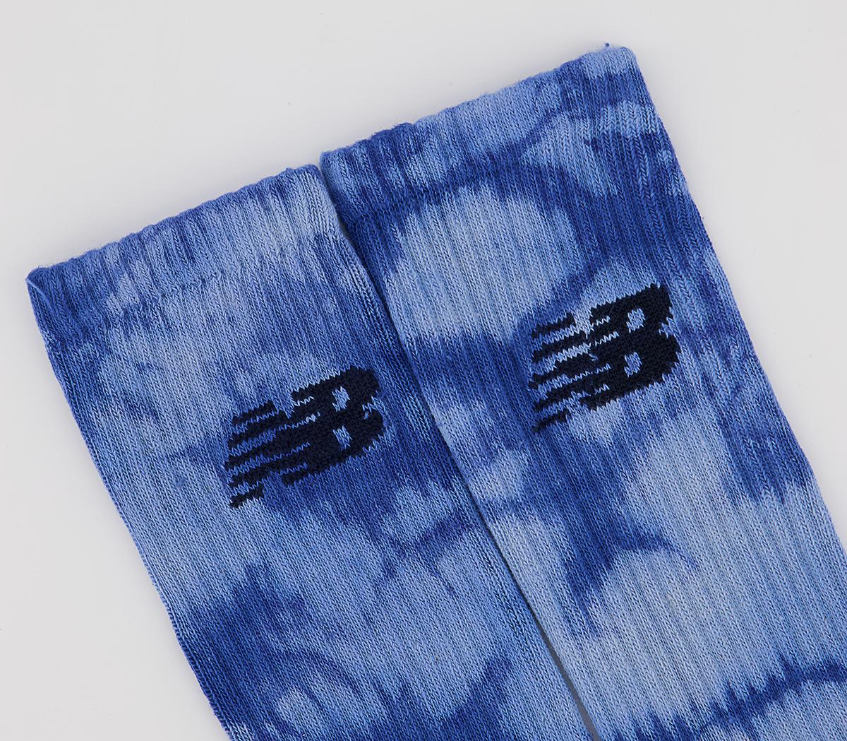 New Balance Nb Cotton Flat Knit Tie Dye 3 Pair Socks New Balance Nb Cotton Flat Knit Tie Dye 3 Pair Socks Blue