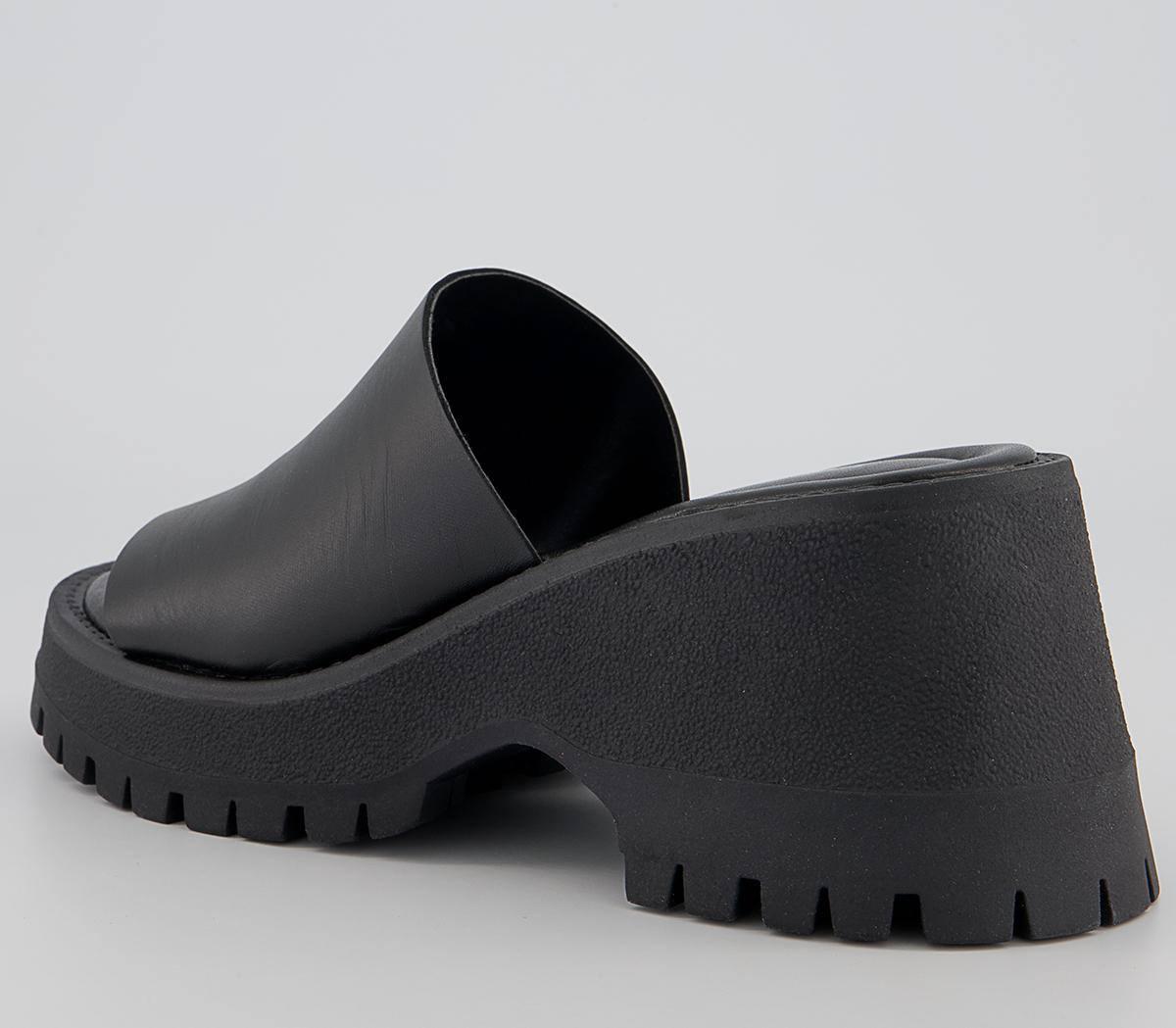 Office Missy Wedge Sandals Office Missy Wedge Sandals Black Leather