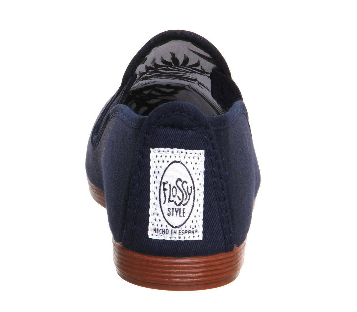 FlossyFlossy Elastic PumpsNavy Canvas