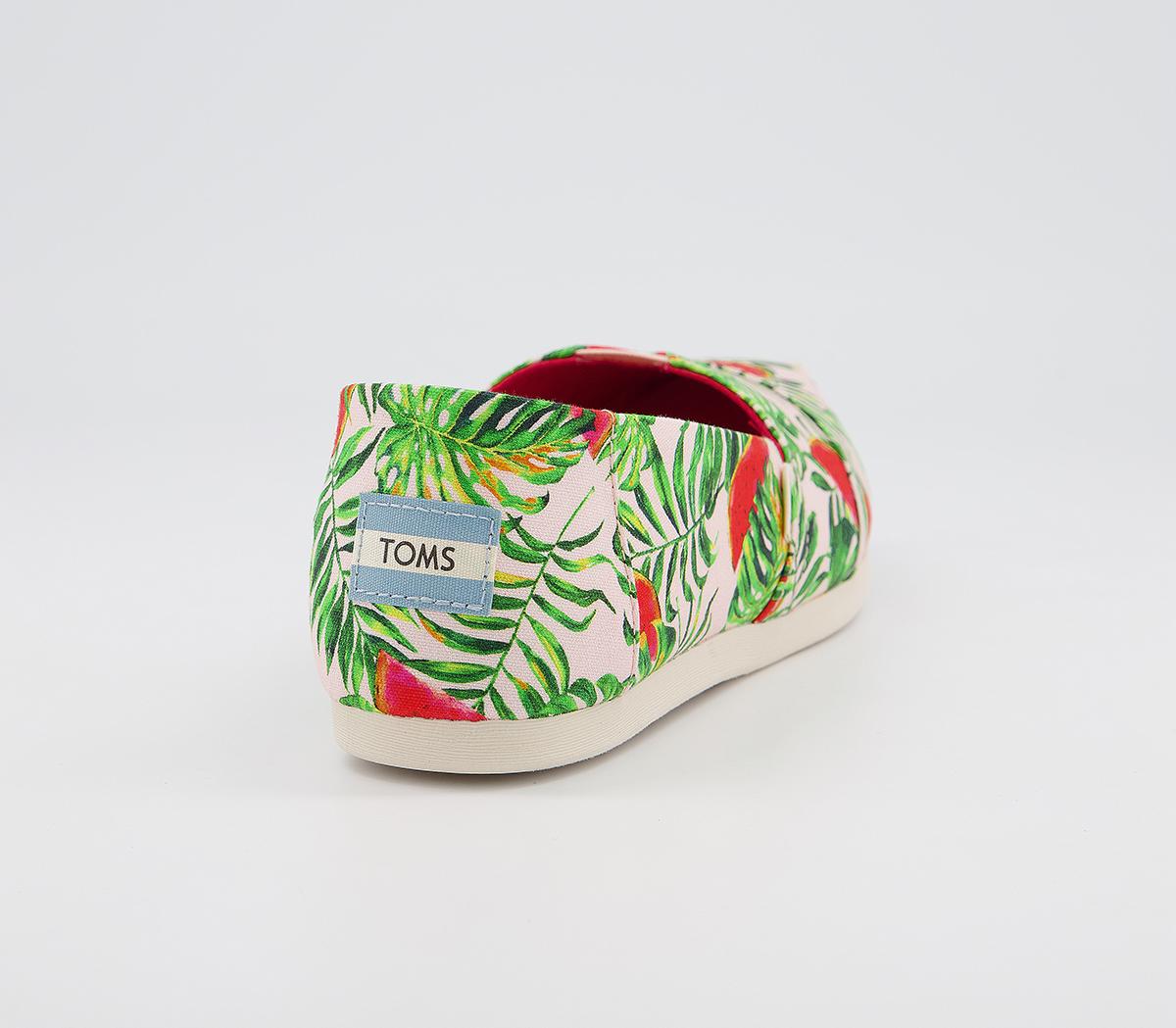 TOMS Seasonal Classic Slip Ons TOMS Seasonal Classic Slip Ons Tropical Pink