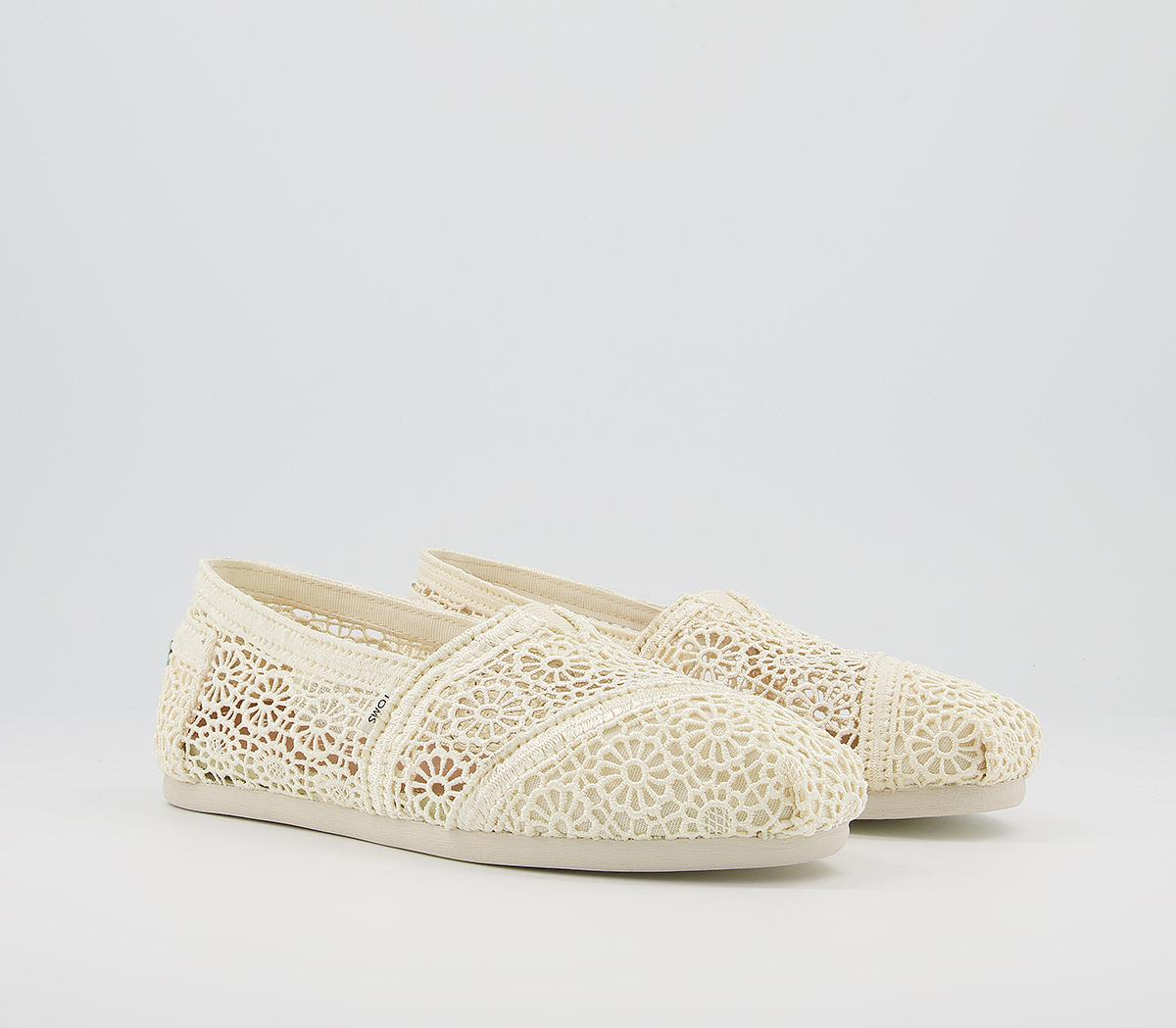 TOMS Seasonal Classic Slip Ons TOMS Seasonal Classic Slip Ons Natural Crochet