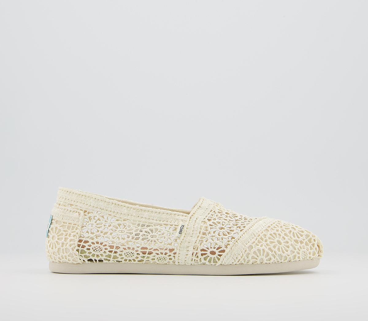 TOMS Seasonal Classic Slip Ons TOMS Seasonal Classic Slip Ons Natural Crochet