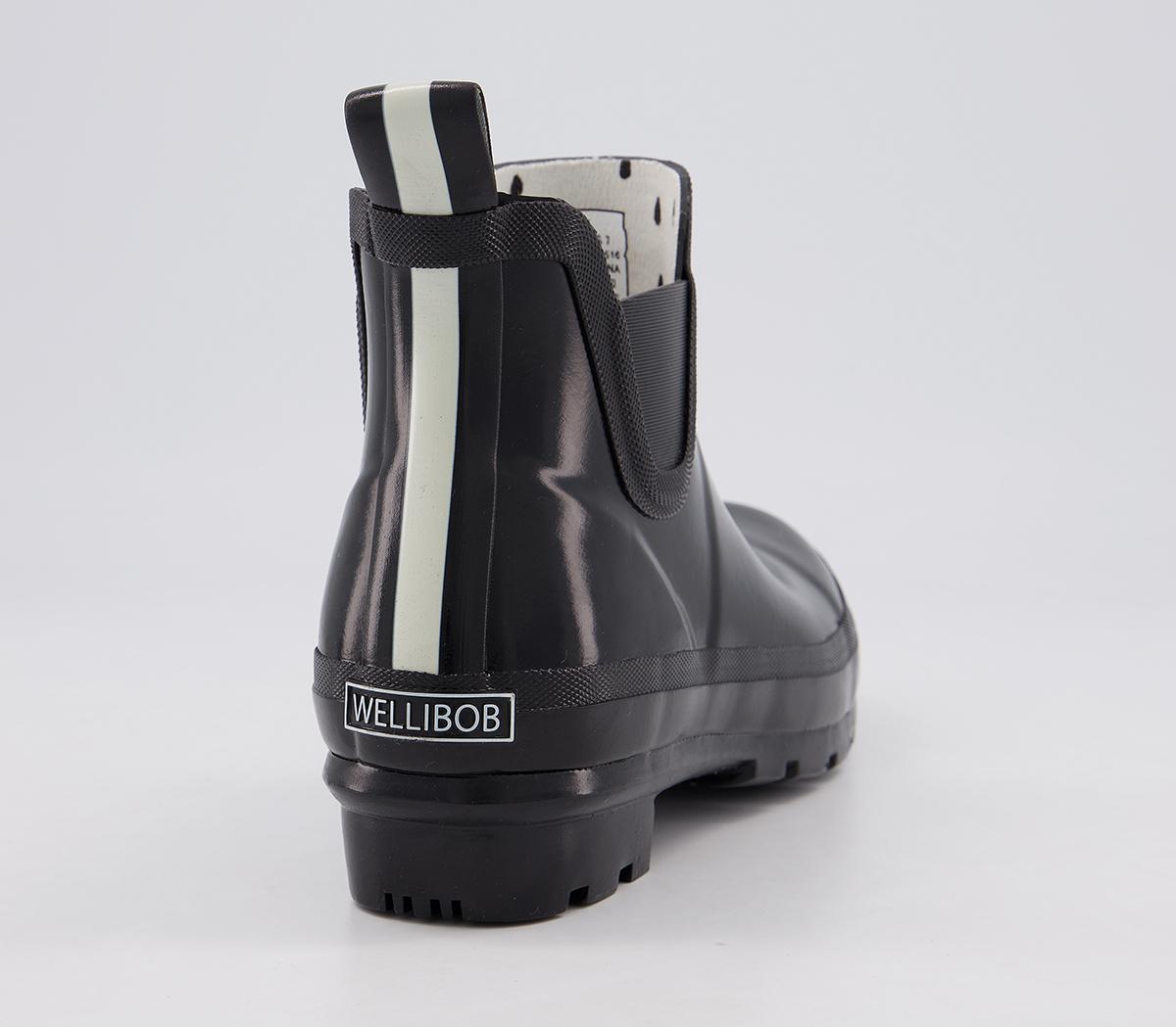 Joules Wellibob Ankle Wellies Joules Wellibob Ankle Wellies Black Gloss