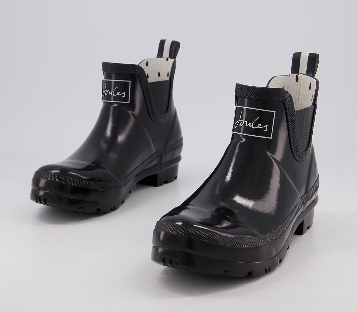 Joules Wellibob Ankle Wellies Joules Wellibob Ankle Wellies Black Gloss