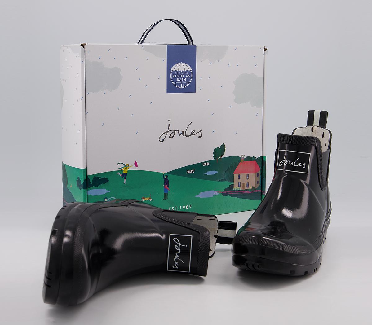 Joules Wellibob Ankle Wellies Joules Wellibob Ankle Wellies Black Gloss