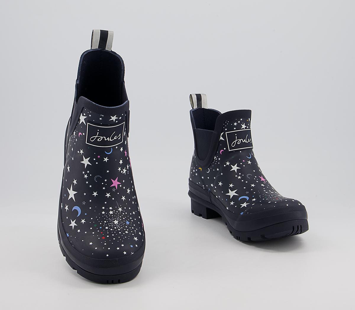 Joules Wellibob Ankle Wellies Joules Wellibob Ankle Wellies Navy Stars