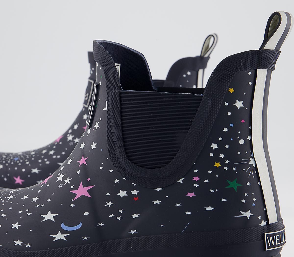 Joules Wellibob Ankle Wellies Joules Wellibob Ankle Wellies Navy Stars