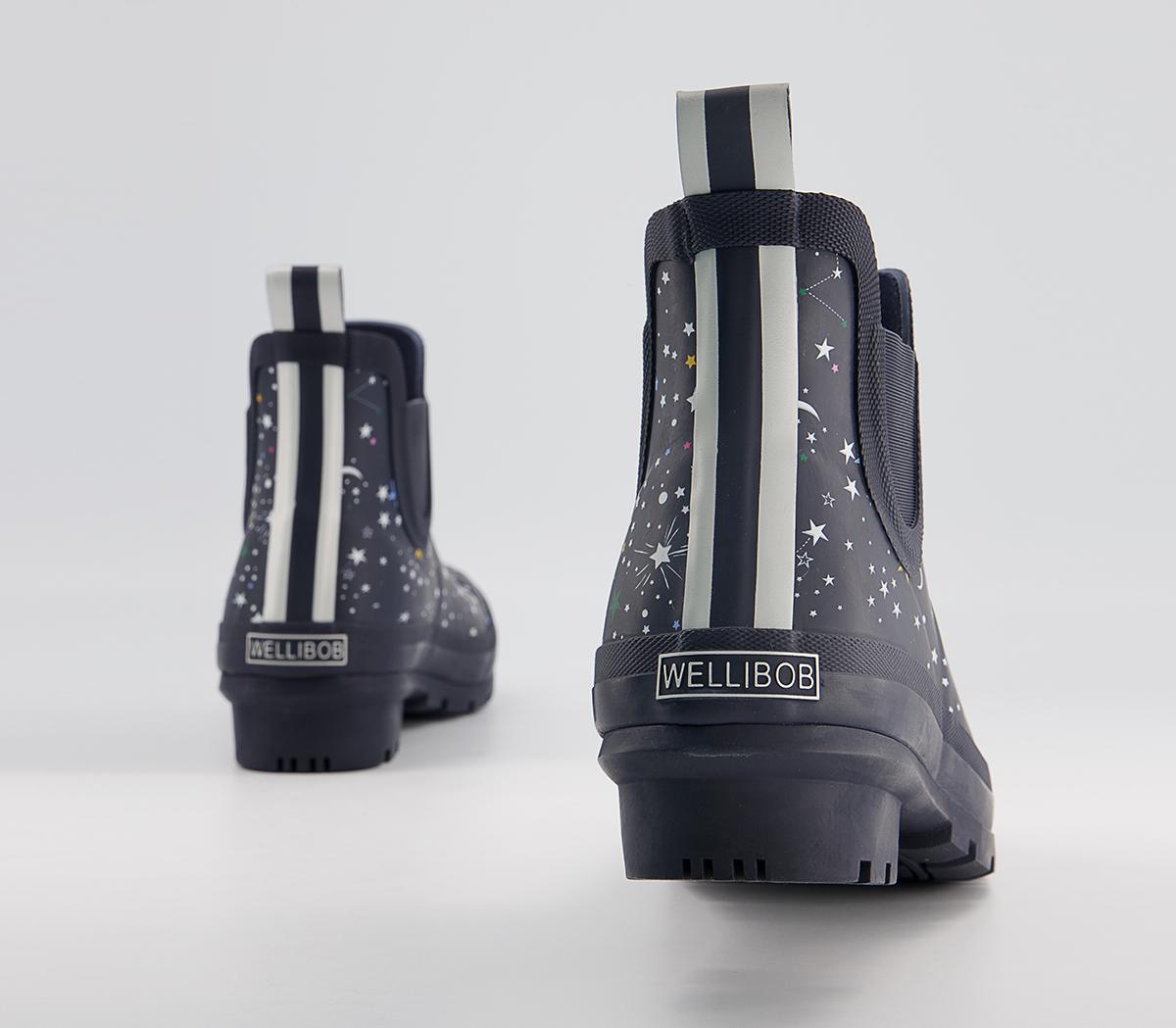 Joules Wellibob Ankle Wellies Joules Wellibob Ankle Wellies Navy Stars