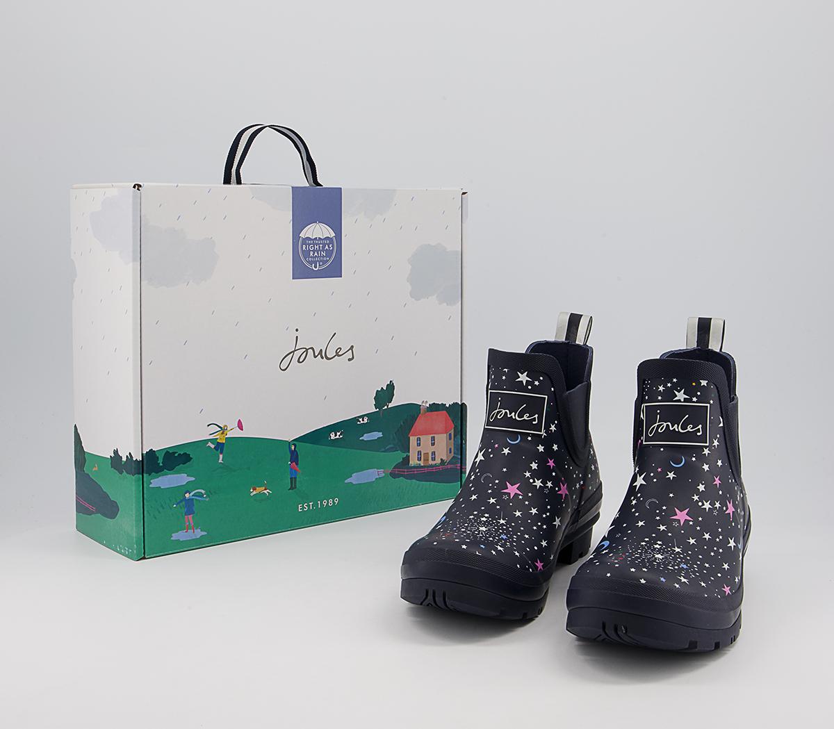 Joules Wellibob Ankle Wellies Joules Wellibob Ankle Wellies Navy Stars
