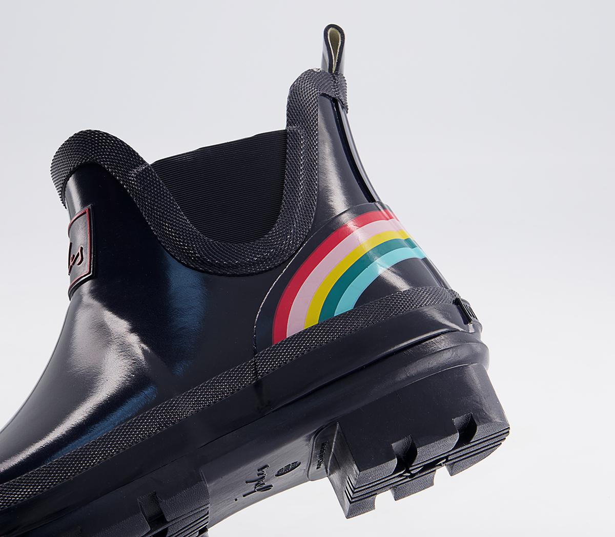 Joules Wellibob Ankle Wellies Joules Wellibob Ankle Wellies Navy Rainbow