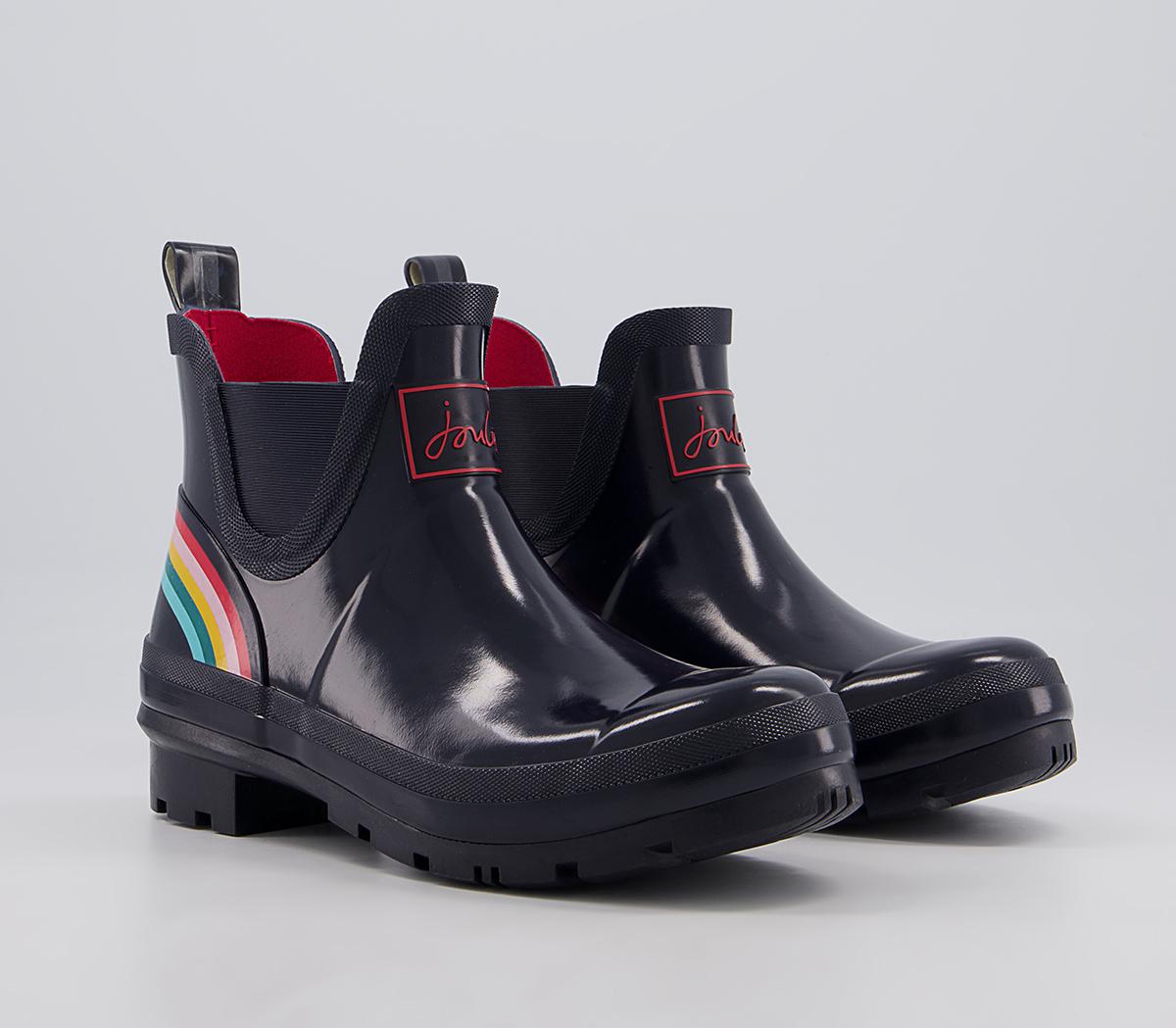 Joules Wellibob Ankle Wellies Joules Wellibob Ankle Wellies Navy Rainbow