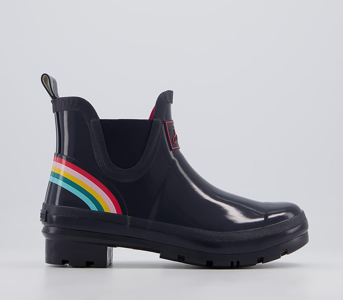 Joules Wellibob Ankle Wellies Joules Wellibob Ankle Wellies Navy Rainbow