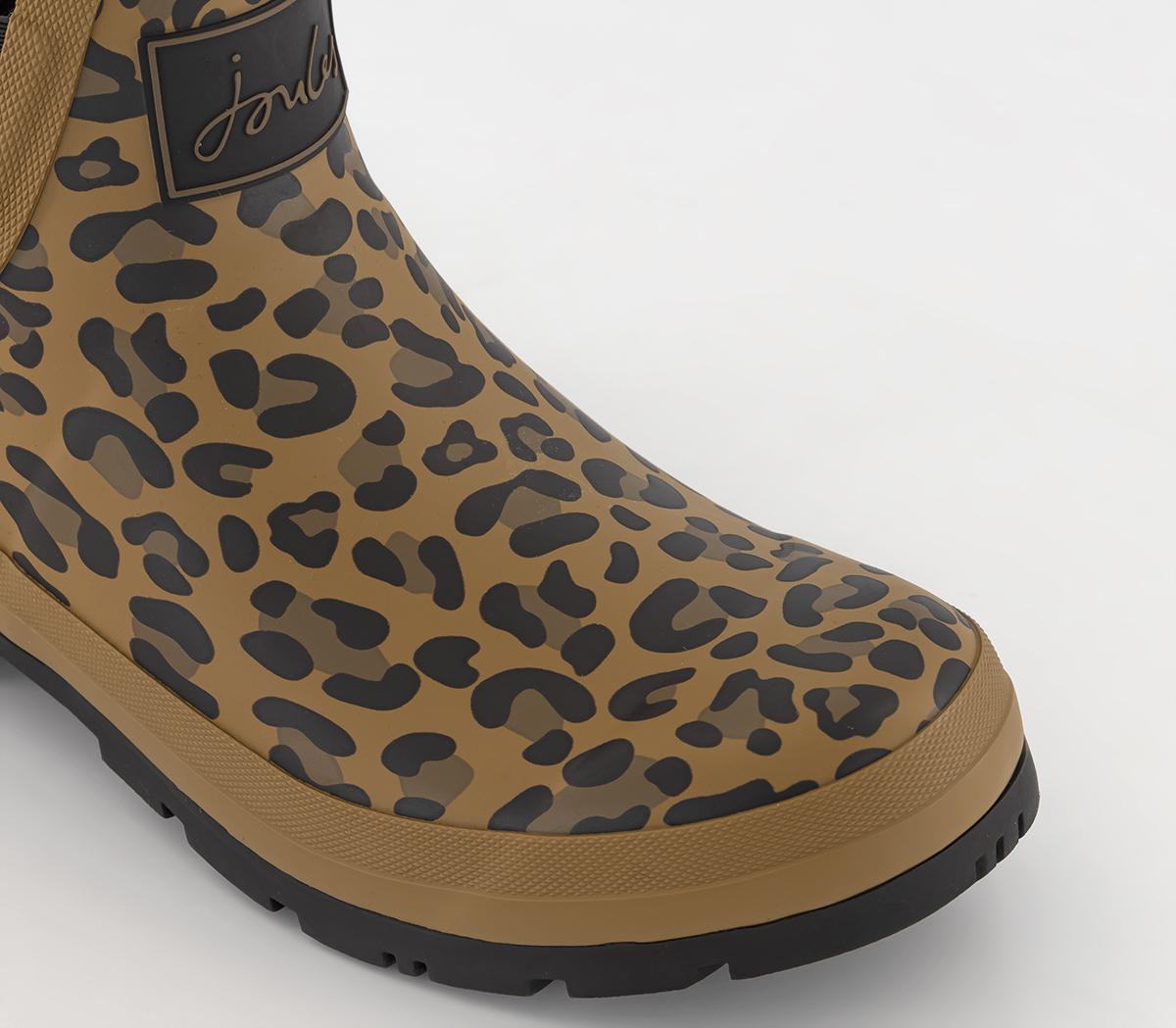 Joules Wellibob Wellies Leopard - Women's Ankle Boots