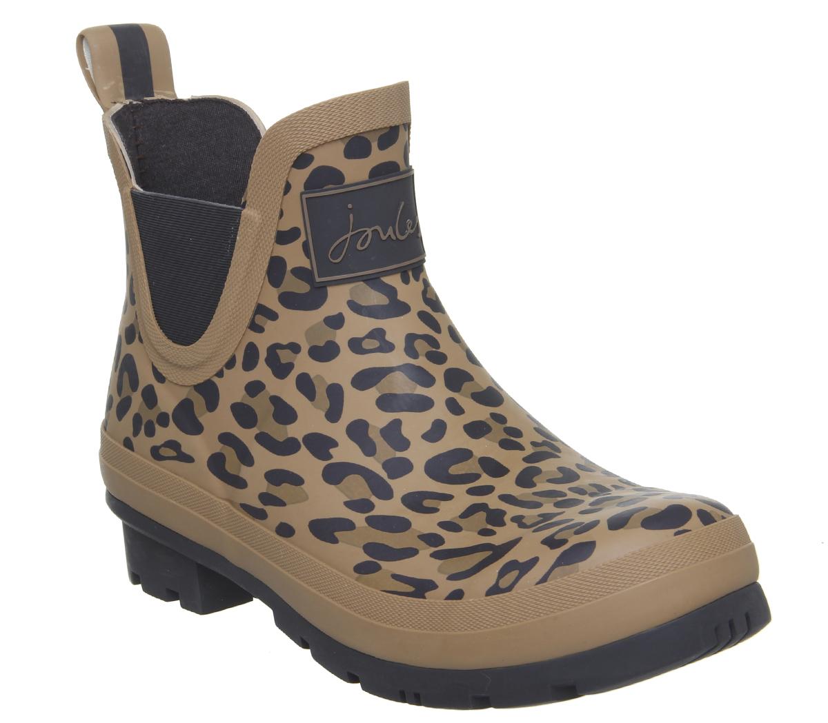 Joules Wellibob Wellies Leopard Women's Ankle Boots