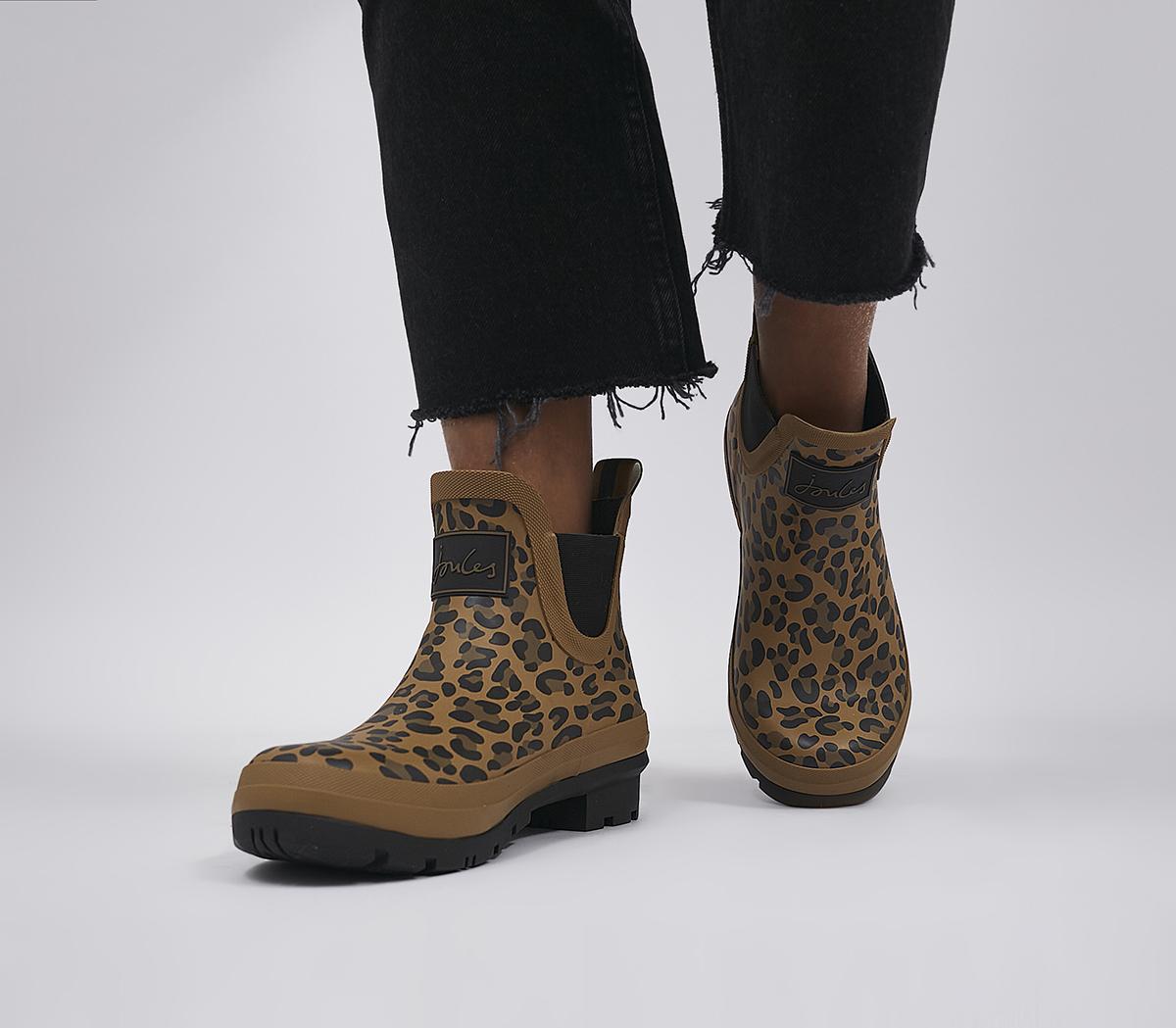 Joules leopard print on sale wellies