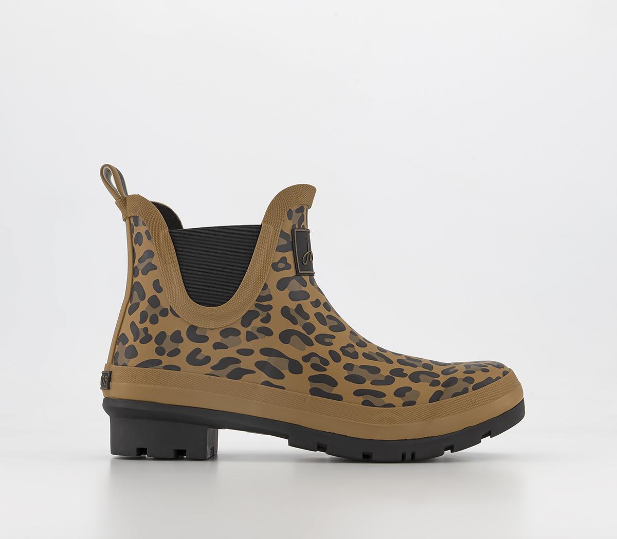 Joules Wellibob Wellies Leopard - Ankle Boots