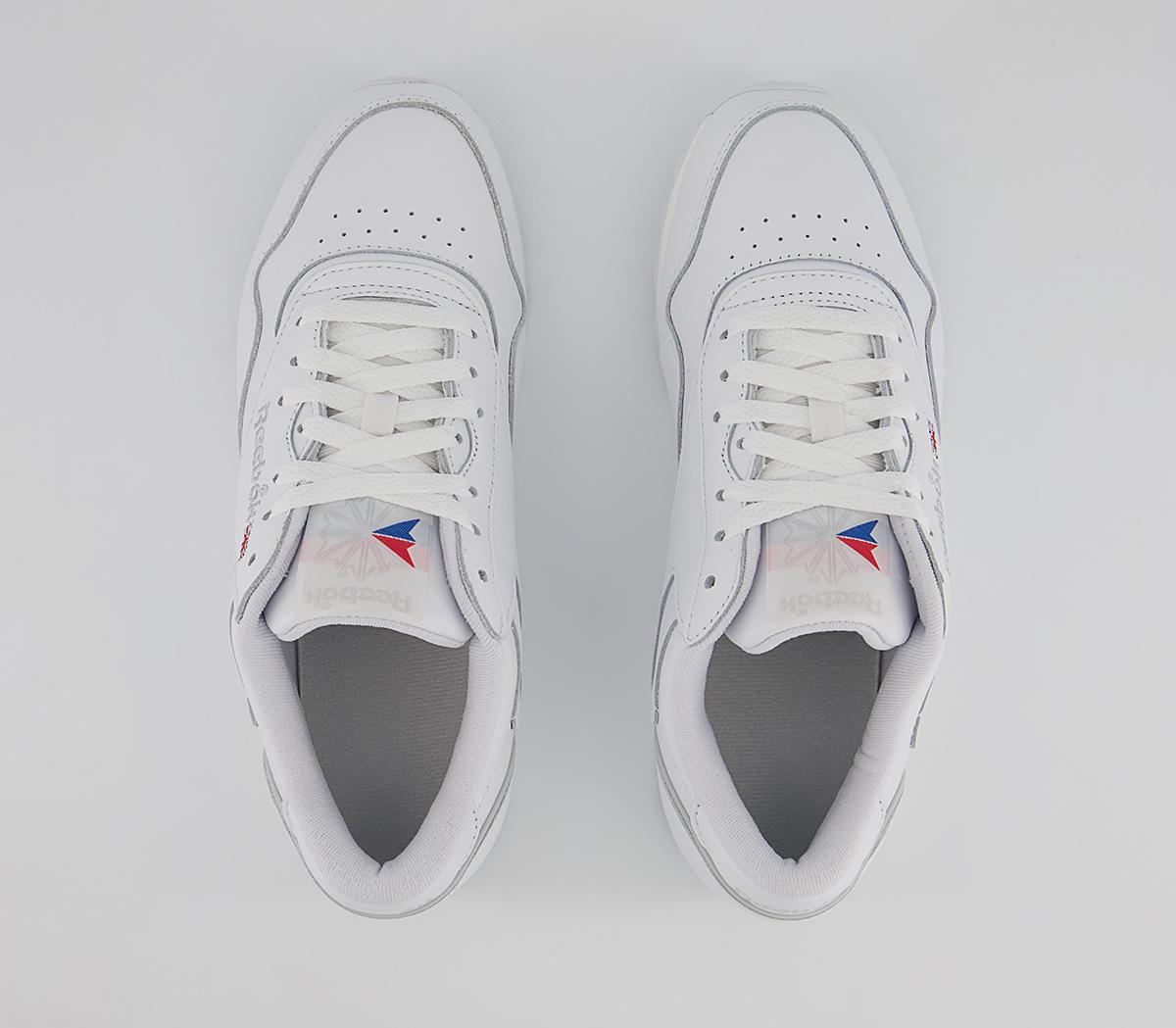 Reebok Classic Leather Plus Trainers Reebok Classic Leather Plus Trainers White Pure Grey Vector Red