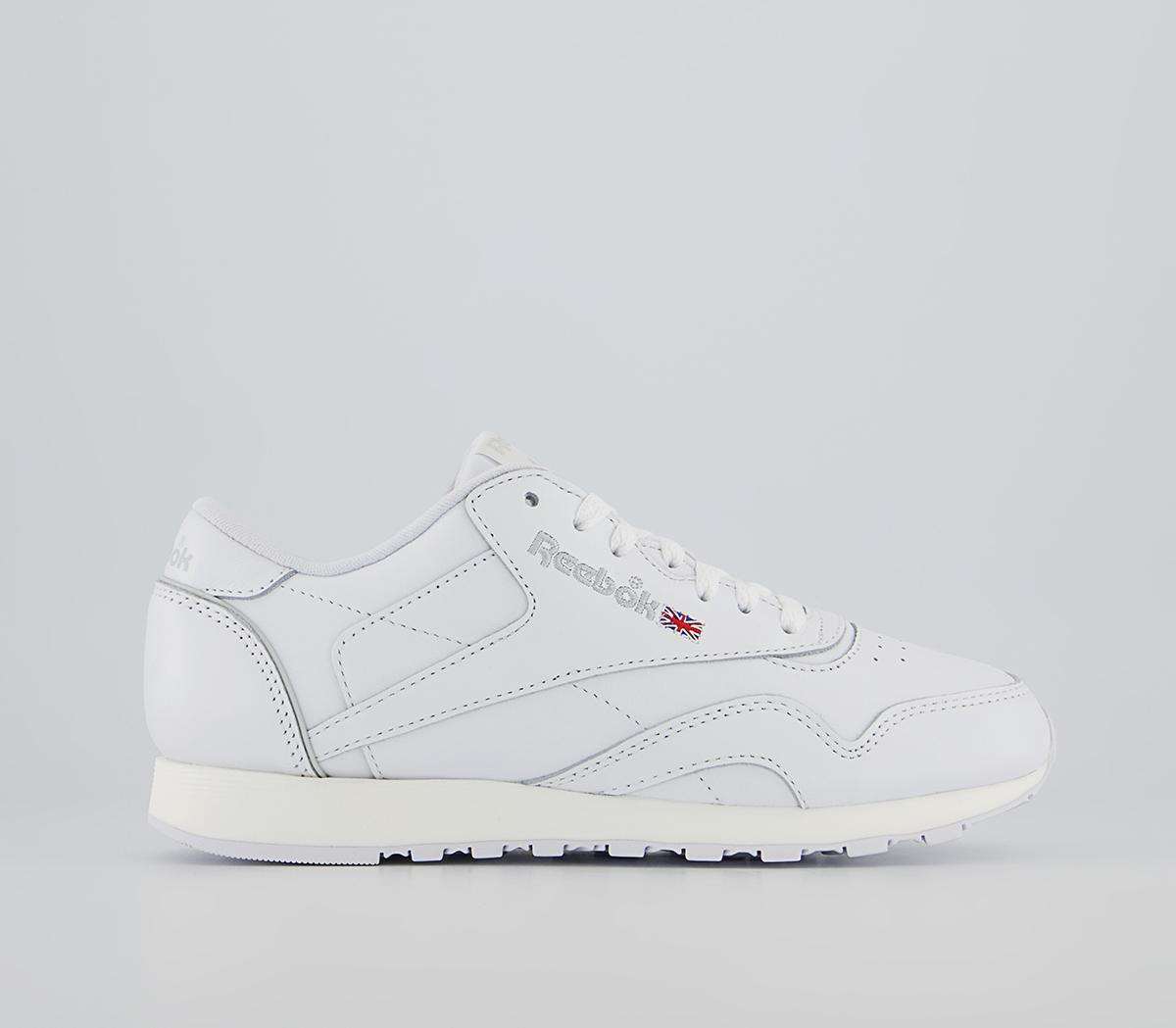 ReebokClassic Leather Plus TrainersWhite Pure Grey Vector Red