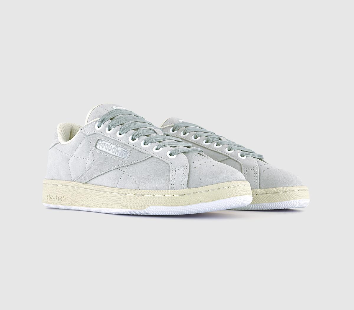 Reebok Club C Grounds Trainers Sneeze Cold Grey Alabaster White, 9