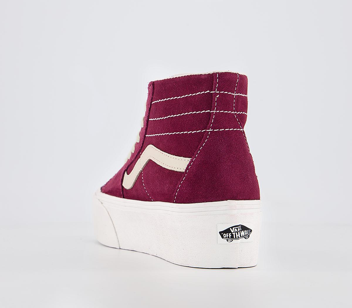 VansSk8 Hi Tapered Stackform TrainersVaristy Suede Tawny Port