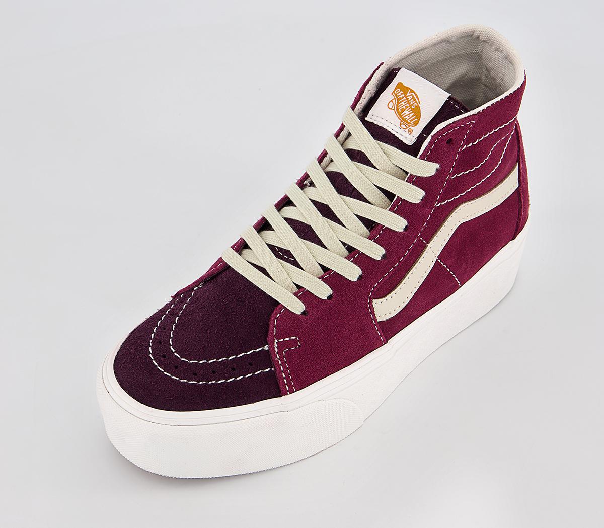 VansSk8 Hi Tapered Stackform TrainersVaristy Suede Tawny Port