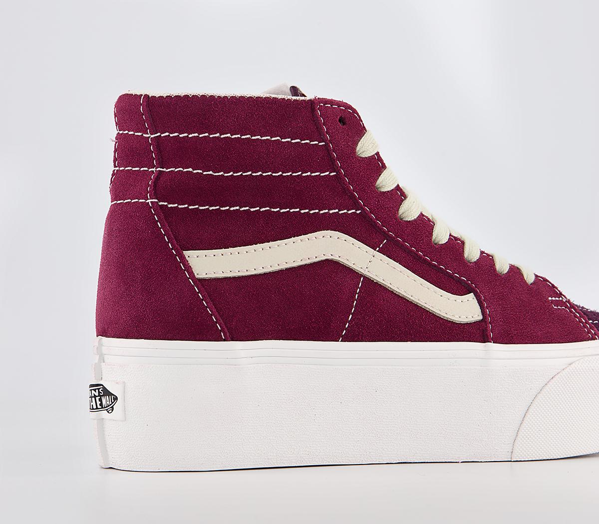 VansSk8 Hi Tapered Stackform TrainersVaristy Suede Tawny Port