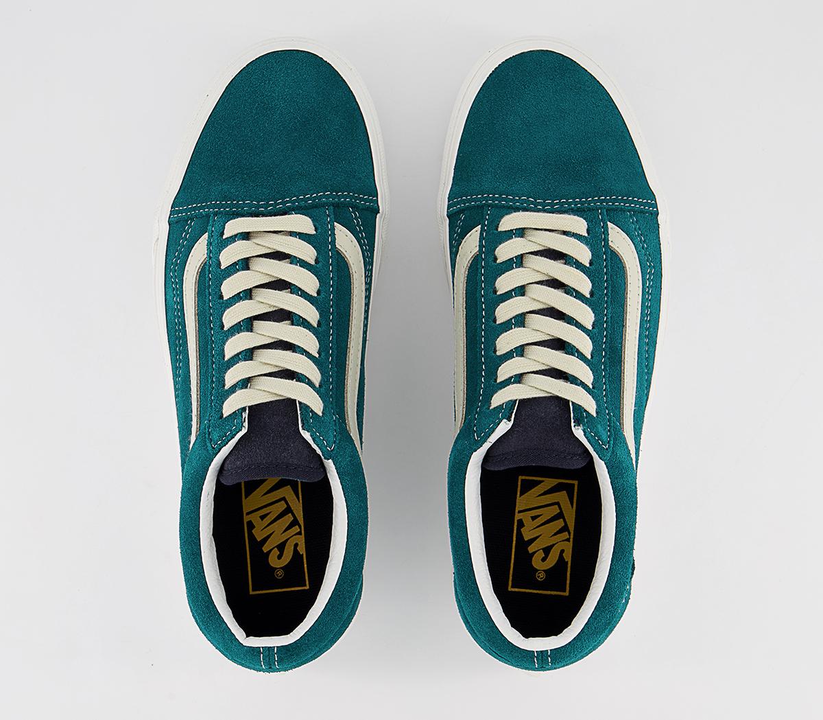 Vans Old Skool Stackform Trainers Varsity Suede Deep Teal - Women's ...