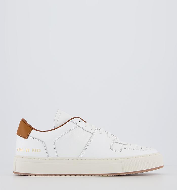 Common Projects Decades Low Trainers White Orange
