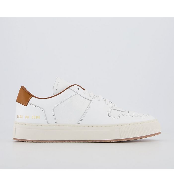 Common Projects Decades Low Trainers White Orange