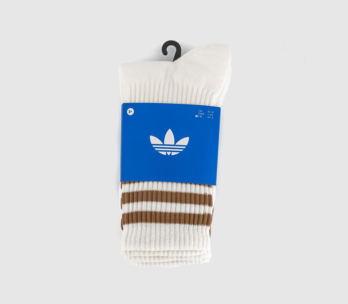 adidasCrew Sock 3 Pair Socks adidasCrew Sock 3 Pair SocksWhite Cardboard