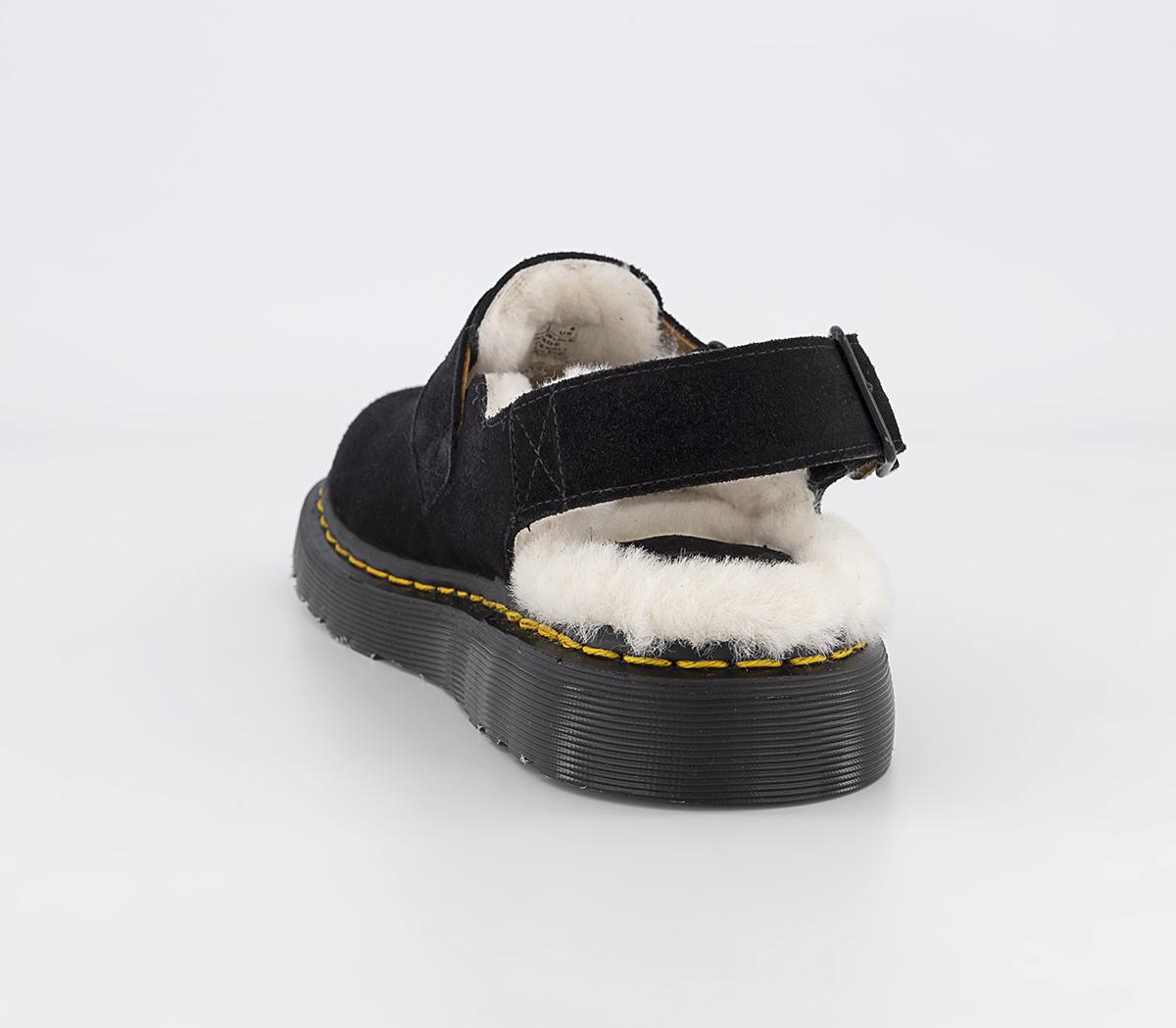 Dr. MartensJorge Shearling Buckle MulesBlack Classic Calf