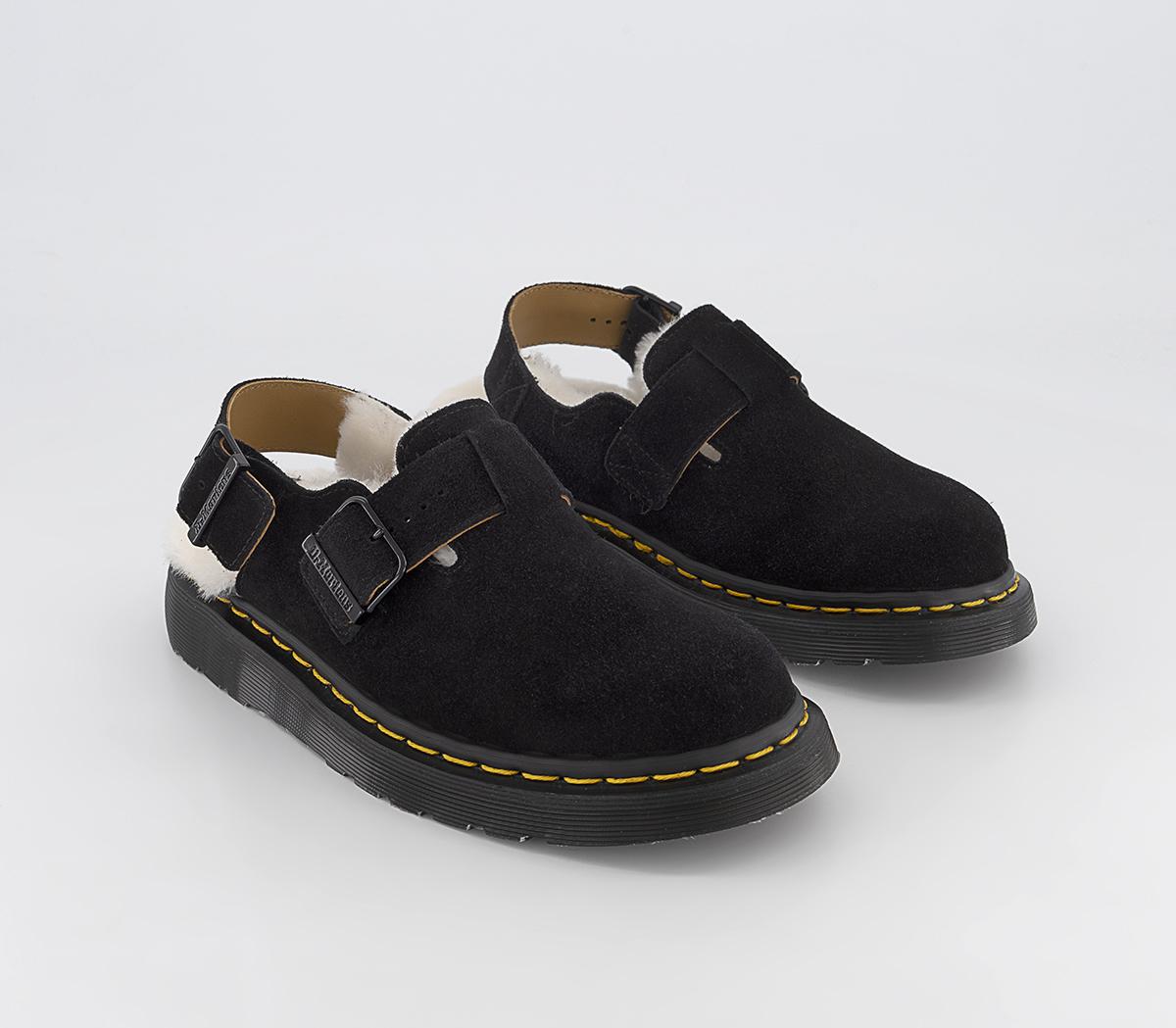 Dr. MartensJorge Shearling Buckle MulesBlack Classic Calf