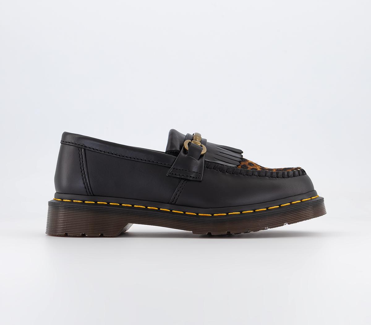 Martens Snaffle Loafers Black Mirco Leopard - Shoes for Women