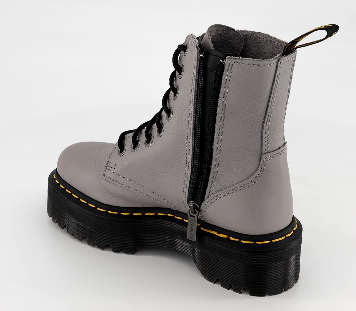Dr. Martens Jadon III Boots Zinc Grey Pisa - Women's Ankle Boots