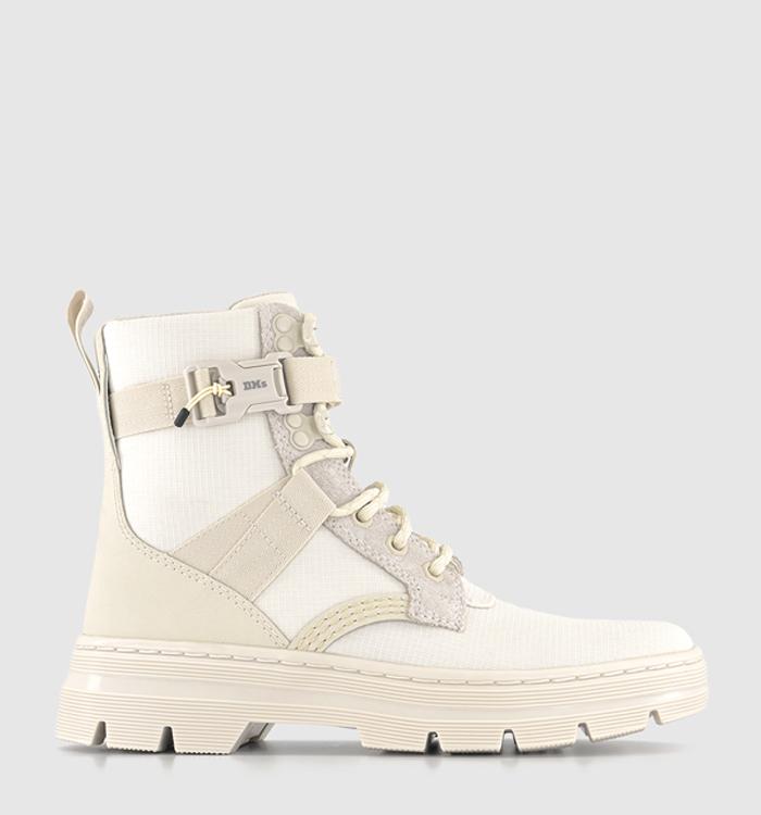 Dr. Martens Combs Tech II Boots Off White Poly Ripstop